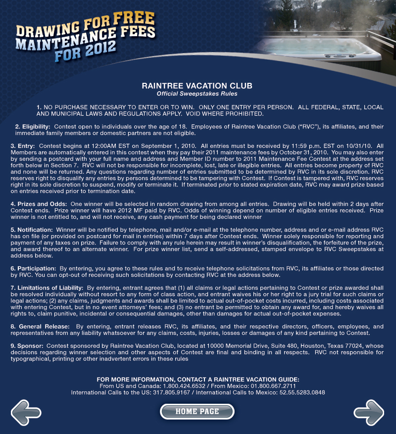 Free Maintenance Fees!